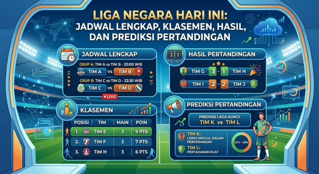 Liga Negara Hari Ini: Jadwal Lengkap, Klasemen, Hasil, dan Prediksi Pertandingan