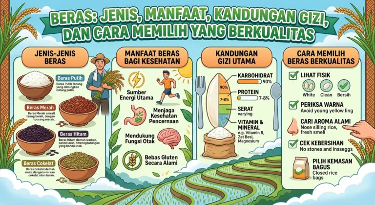 Beras: Jenis, Manfaat, Kandungan Gizi, dan Cara Memilih yang Berkualitas