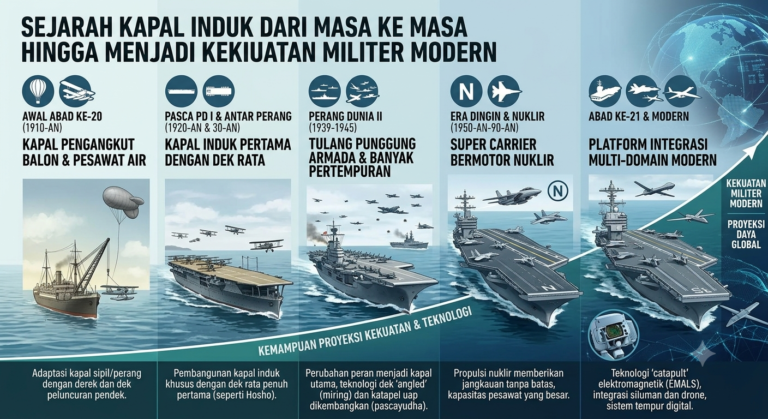 Sejarah Kapal Induk dari Masa ke Masa hingga Menjadi Kekuatan Militer Modern