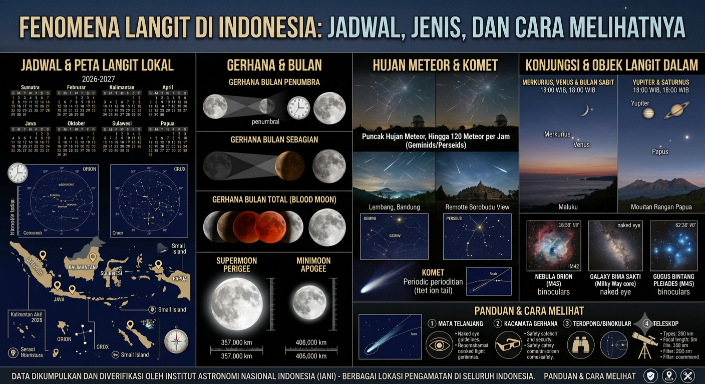 Fenomena Langit di Indonesia: Jadwal, Jenis, dan Cara Melihatnya