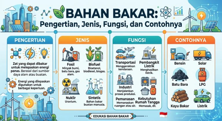 Bahan Bakar: Pengertian, Jenis, Fungsi, dan Contohnya