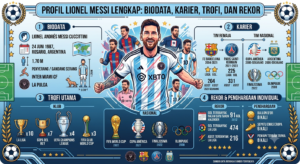 Profil Lionel Messi Lengkap: Biodata, Karier, Trofi, dan Rekor