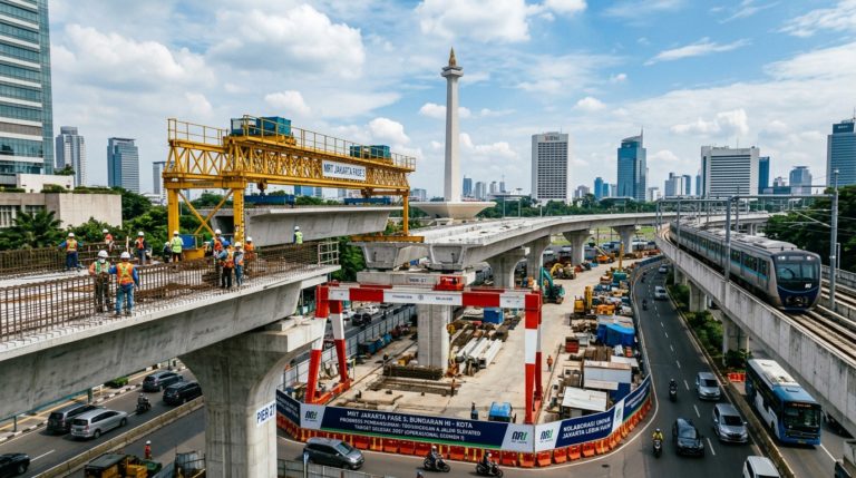 MRT Jakarta Phase 2: Progress Pembangunan, Rute Baru, dan Target Selesai