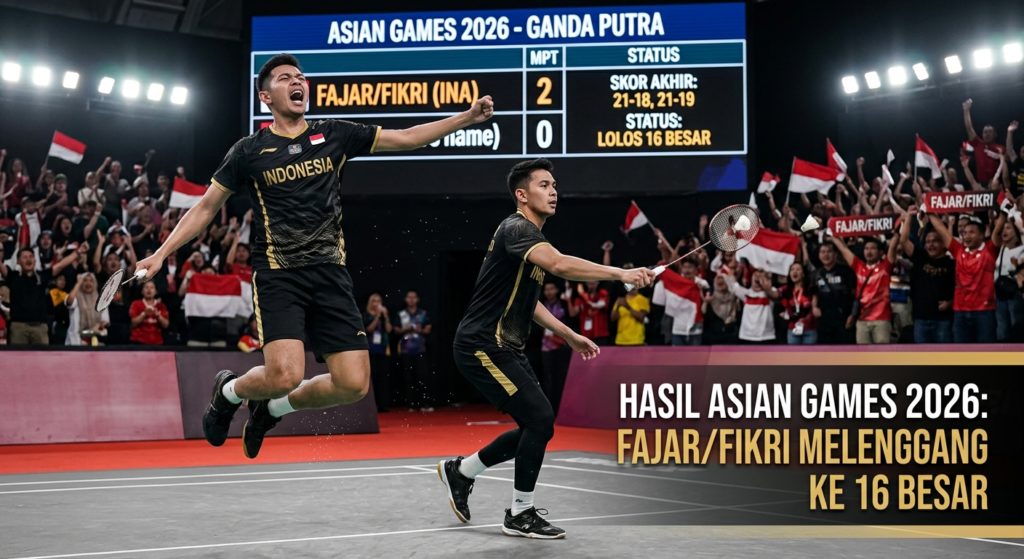 Hasil Asian Games 2026: Fajar/Fikri Melenggang ke 16 Besar