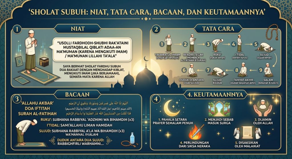 Sholat Subuh: Niat, Tata Cara, Bacaan, dan Keutamaannya