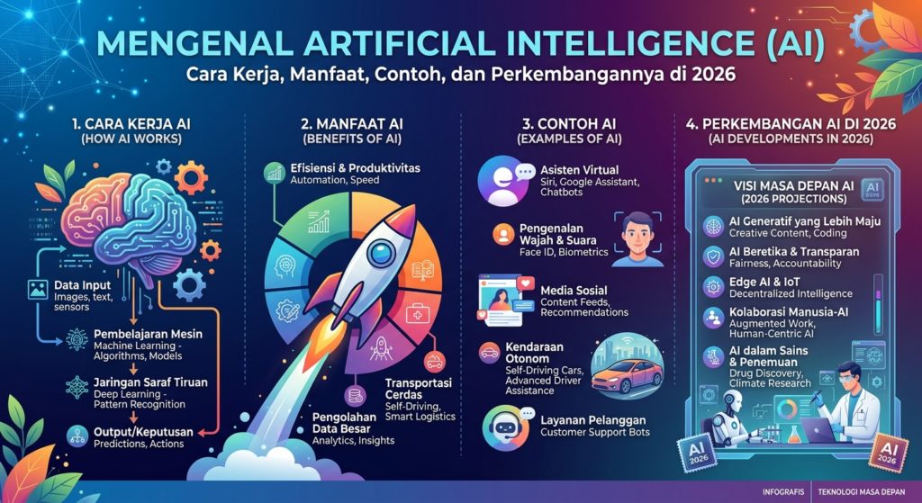 Mengenal Artificial Intelligence (AI): Cara Kerja, Manfaat, Contoh, dan Perkembangannya di 2026