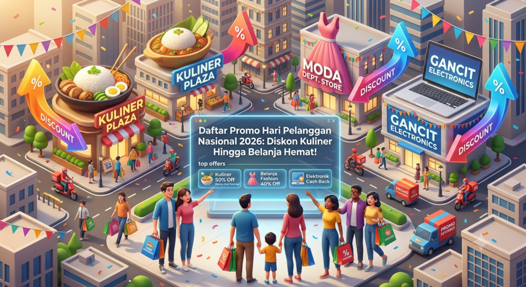 Daftar Promo Hari Pelanggan Nasional 2026: Diskon Kuliner Hingga Belanja Hemat!