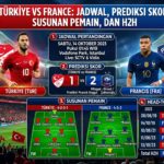Türkiye vs France: Jadwal, Prediksi Skor, Susunan Pemain, dan H2H