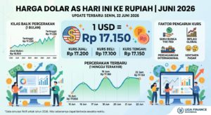 Harga Dolar Amerika Serikat Hari Ini 2026: Kurs USD ke Rupiah dan Pergerakan Terbarunya