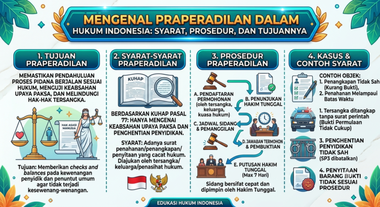 Mengenal Praperadilan dalam Hukum Indonesia: Syarat, Prosedur, dan Tujuannya