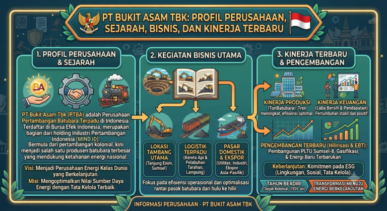 PT Bukit Asam Tbk: Profil Perusahaan, Sejarah, Bisnis, dan Kinerja Terbaru