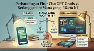 Perbandingan Fitur ChatGPT Gratis vs Berlangganan: Mana yang Worth It?