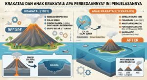 Krakatau dan Anak Krakatau: Apa Perbedaannya? Ini Penjelasannya