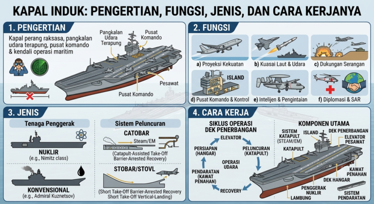 Kapal Induk: Pengertian, Fungsi, Jenis, dan Cara Kerjanya