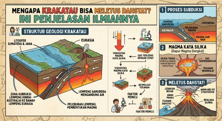 Mengapa Krakatau Bisa Meletus Dahsyat? Ini Penjelasan Ilmiahnya