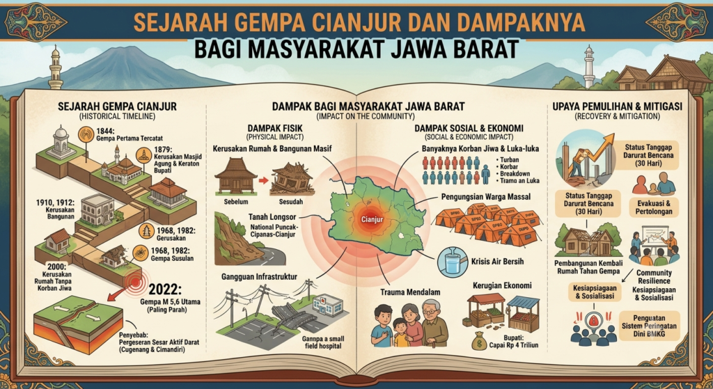 Sejarah Gempa Cianjur dan Dampaknya bagi Masyarakat Jawa Barat