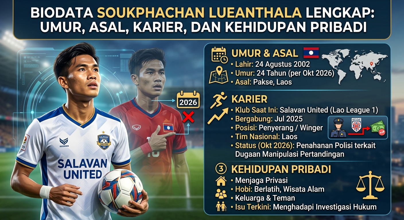 Biodata Soukphachan Lueanthala Lengkap: Umur, Asal, Karier, dan Kehidupan Pribadi
