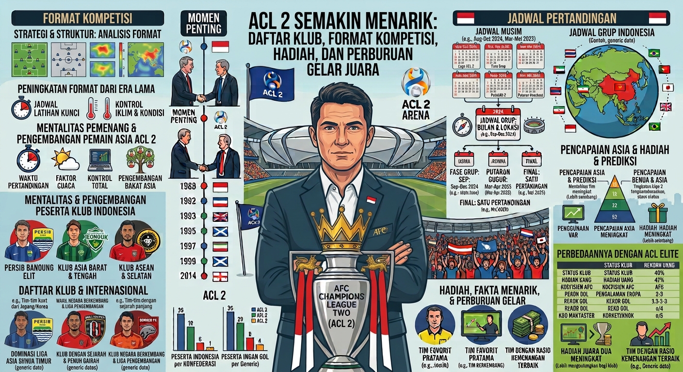 ACL 2 Semakin Menarik: Daftar Klub, Format Kompetisi, Hadiah, dan Perburuan Gelar Juara