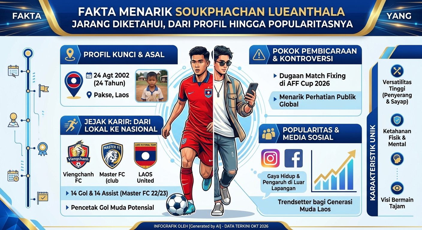 Fakta Menarik Soukphachan Lueanthala yang Jarang Diketahui, dari Profil hingga Popularitasnya