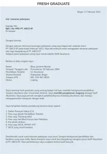 Cara Membuat Surat Lamaran Kerja yang Profesional