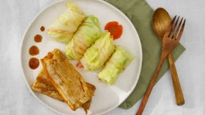 Sawi Gulung Isi Tahu, Menu Sehat yang Simpel dan Lezat