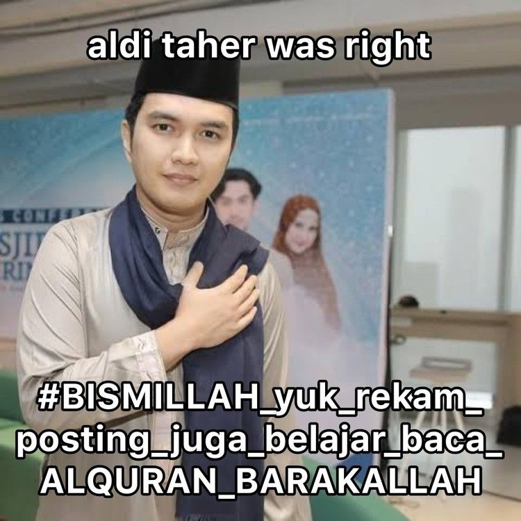 Aldi Taher Pertahankan Jargon ‘Semua Milik Allah’ Meski Ditegur Ustaz, Ini Penjelasannya