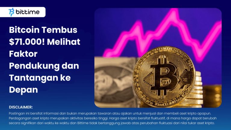 Bitcoin Tembus Batas $71.000: Antara Tren Penurunan dan Harapan Bullish $88.000