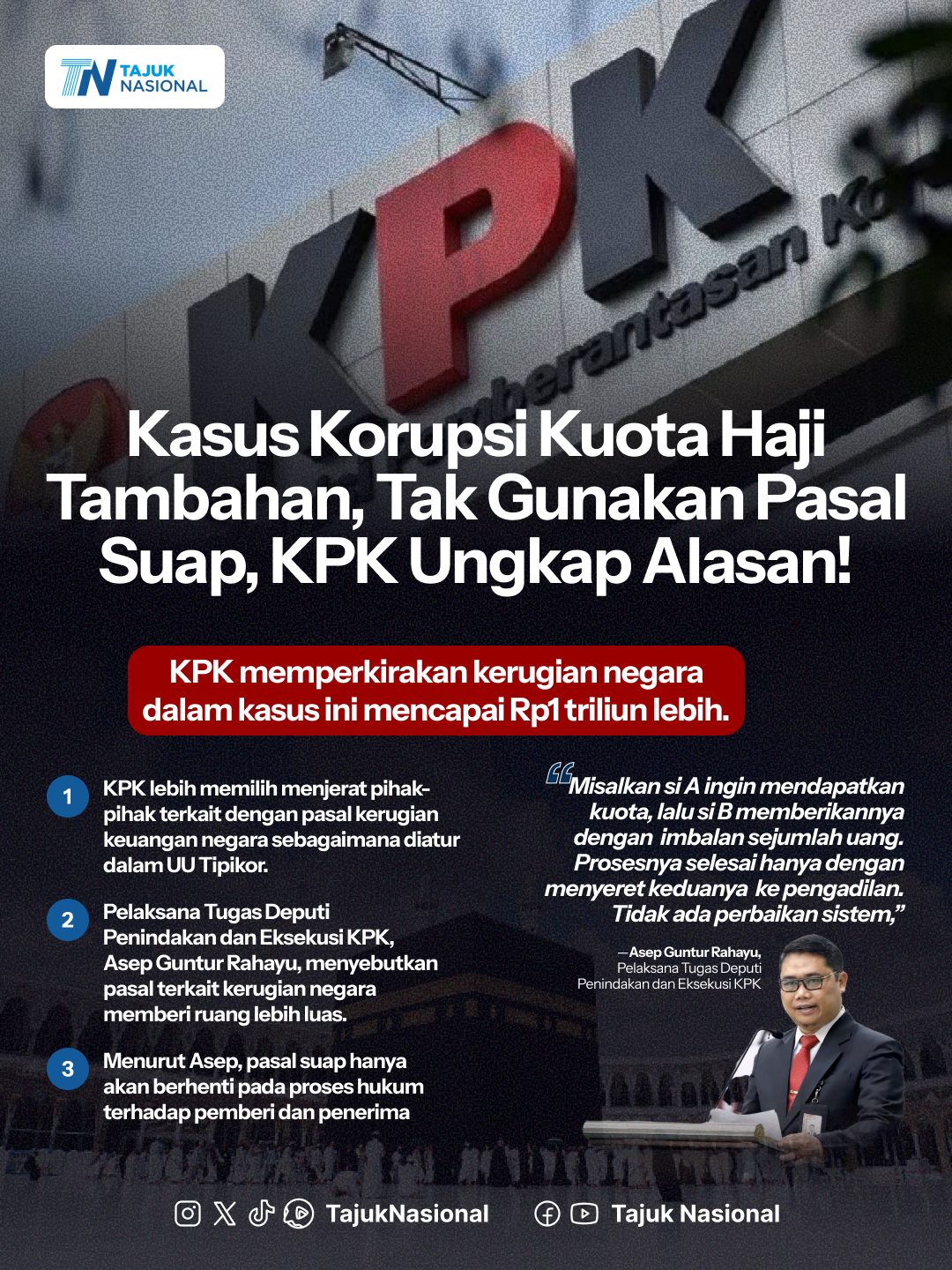 KPK Gandeng 5 Bos Biro Travel, Ungkap Rantai Korupsi Kuota Haji 2023-2024