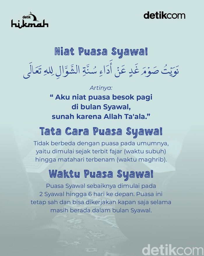 Rahasia Niat Puasa Syawal dan Senin: Manfaat Spiritual & Kesehatan yang Jarang Diketahui