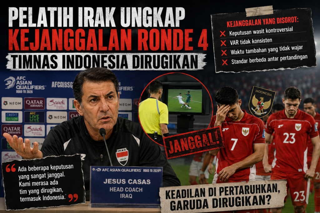 Pelatih Irak Ungkap Kejanggalan Ronde 4, Timnas Indonesia Dirugikan