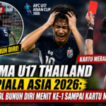 Drama U17 Thailand di Piala Asia 2026: Dari Gol Bunuh Diri Menit ke-1 Sampai Kartu Merah!