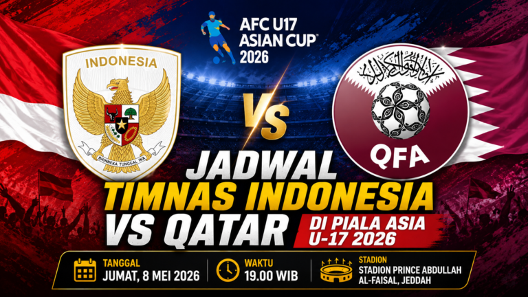 Jadwal Timnas Indonesia vs Qatar di Piala Asia U-17 2026: Saatnya Garuda Muda Mengguncang Benua!