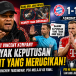 Curhat Vincent Kompany Setelah Bayern Munchen Didepak PSG: "Banyak Keputusan Wasit yang Merugikan!"