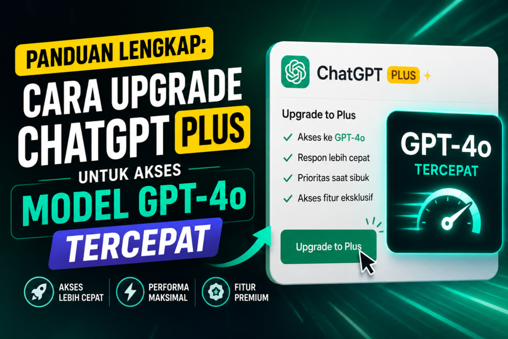 Panduan Lengkap: Cara Upgrade ChatGPT Plus untuk Akses Model GPT-4o Tercepat
