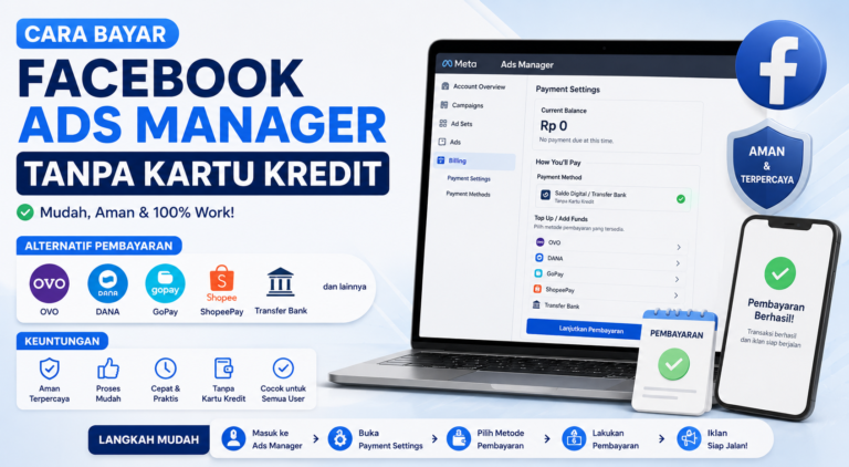 Panduan Lengkap Cara Bayar Facebook Ads Tanpa Kartu Kredit Terbaru 2026
