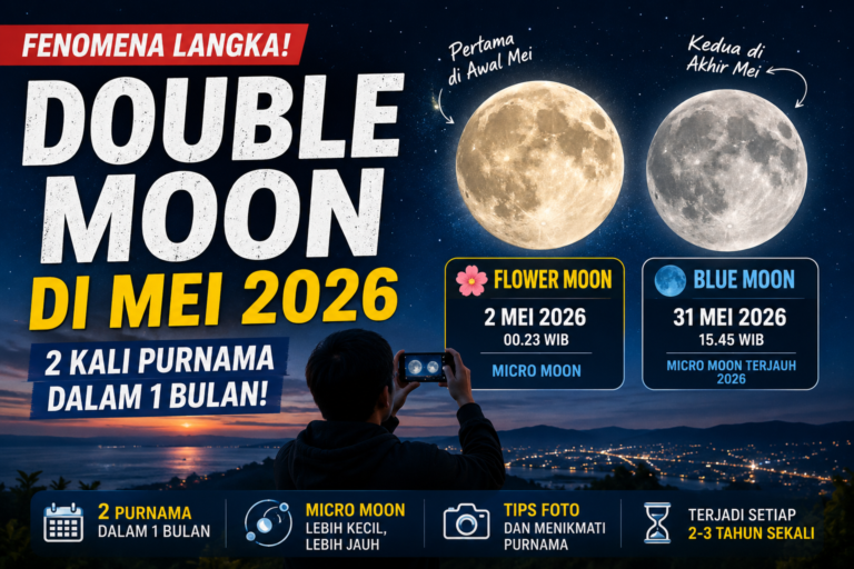 Melek Langit: Mei 2026 dan Keajaiban "Double Moon" yang Sayang Dilewatkan