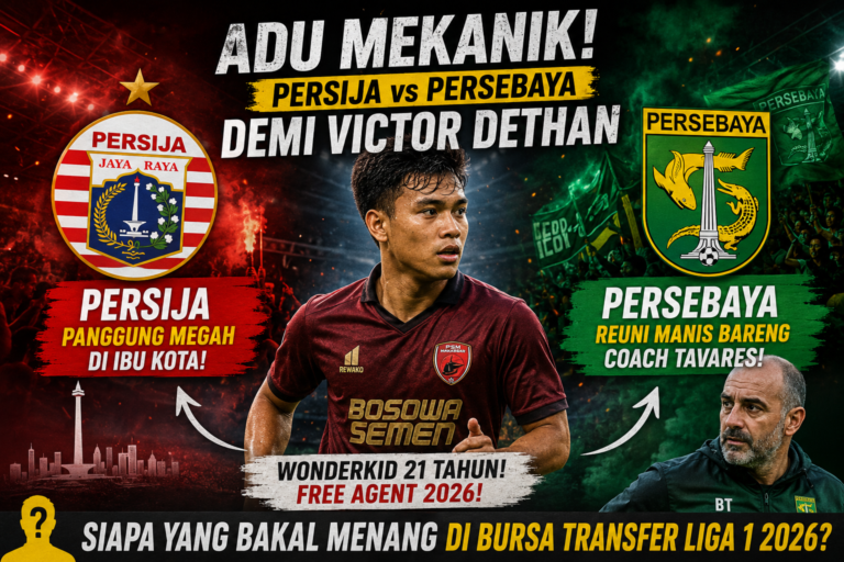 Adu Mekanik Persija vs Persebaya Demi Victor Dethan: Siapa yang Bakal Menang Banyak di Bursa Transfer Liga 1 2026?