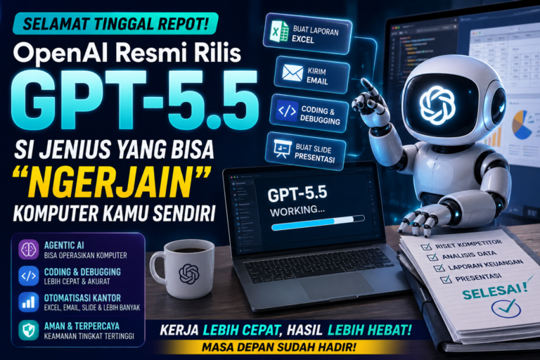 Selamat Tinggal Repot! OpenAI Resmi Rilis GPT-5.5: Si Jenius yang Bisa "Ngerjain" Komputer Kamu Sendiri