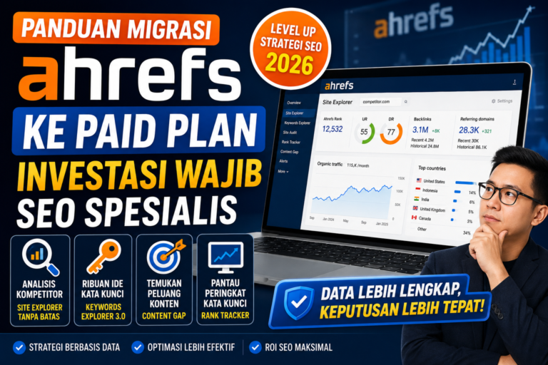 Panduan Migrasi ke Ahrefs Paid Plan: Investasi Wajib SEO Spesialis