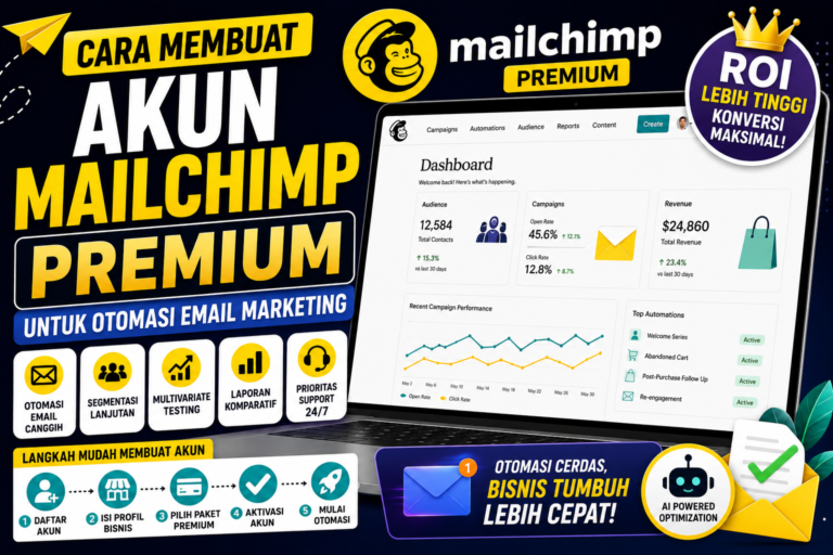 Cara Membuat Akun Mailchimp Premium untuk Otomasi Email Marketing