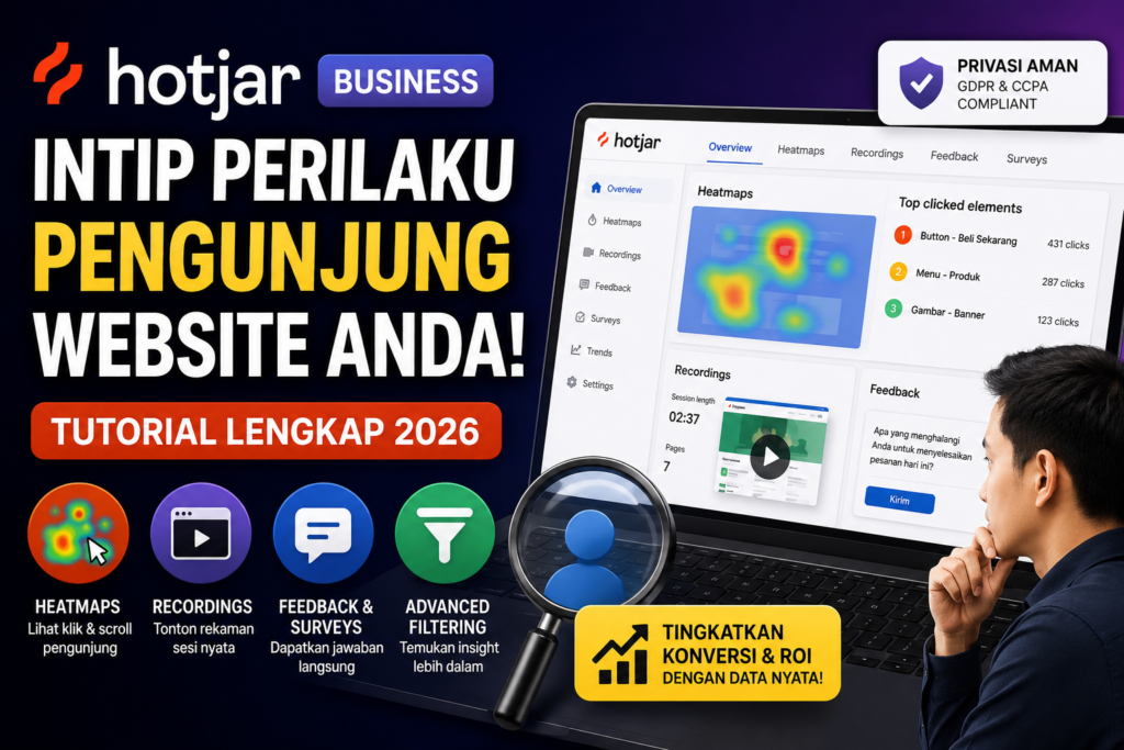 Tutorial Akun Hotjar Business: Intip Perilaku Pengunjung Website Anda