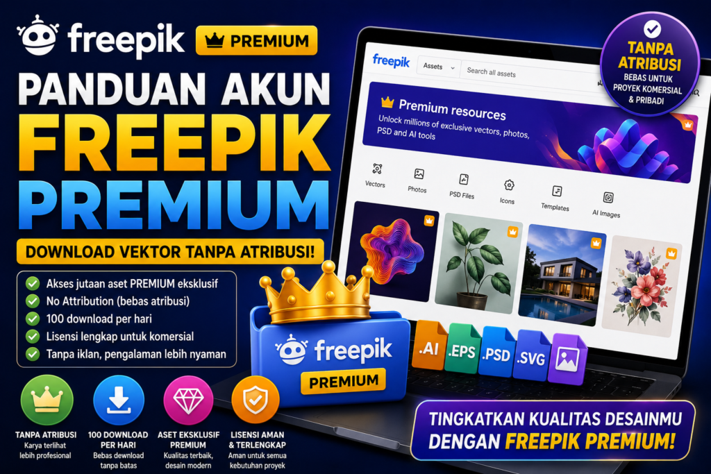 Panduan Akun Freepik Premium: Download Vektor Tanpa Atribusi