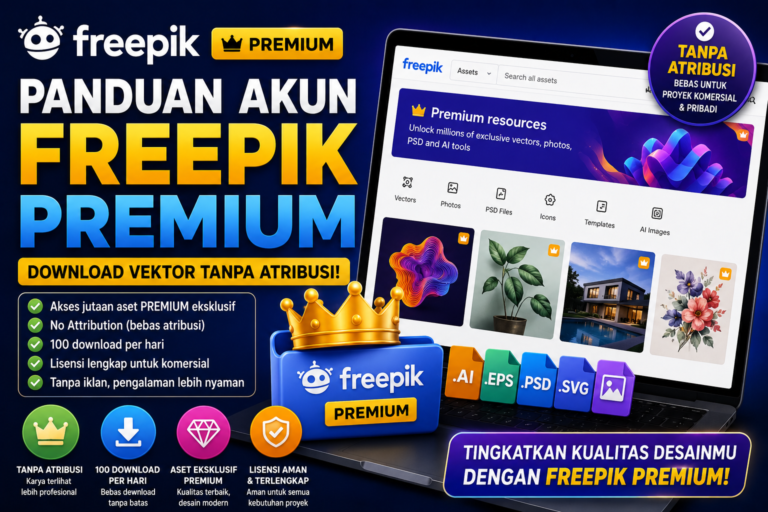 Panduan Akun Freepik Premium: Download Vektor Tanpa Atribusi