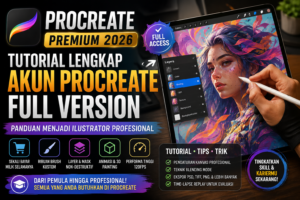 Tutorial Akun Procreate Premium 2026: Panduan Menjadi Ilustrator Profesional