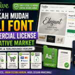 Langkah Mudah Beli Font Commercial License di Creative Market