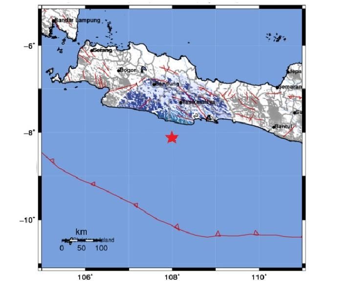 Gempa Pangandaran Magnitudo 4,0 Guncang Wilayah Selatan, Tak Berpotensi Tsunami