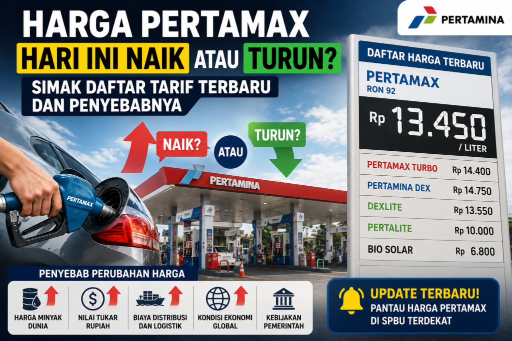 Harga Pertamax Hari Ini Naik atau Turun? Simak Daftar Tarif Terbaru dan Penyebabnya