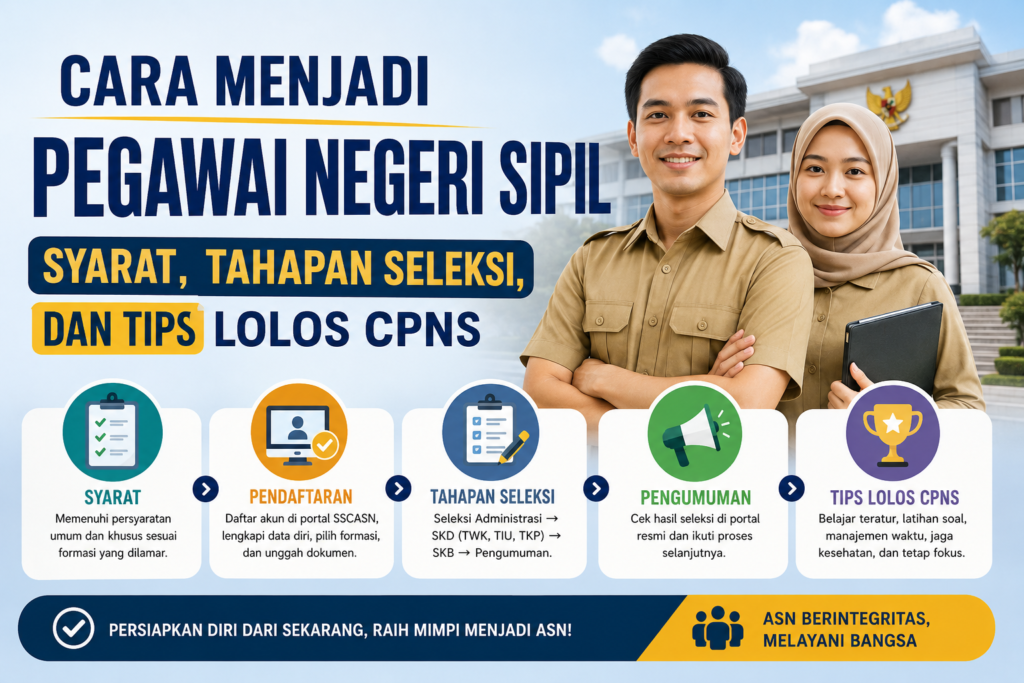 Cara Menjadi Pegawai Negeri Sipil: Syarat, Tahapan Seleksi, dan Tips Lolos CPNS