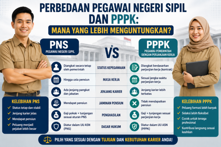 Perbedaan Pegawai Negeri Sipil dan PPPK: Mana yang Lebih Menguntungkan?