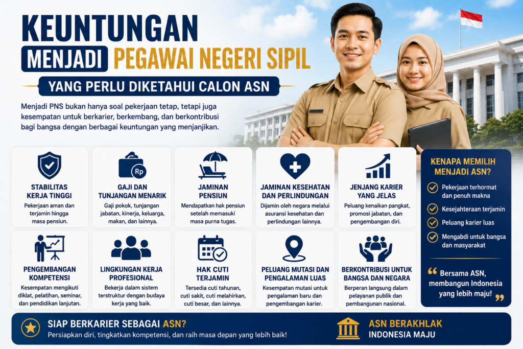 Keuntungan Menjadi Pegawai Negeri Sipil yang Perlu Diketahui Calon ASN